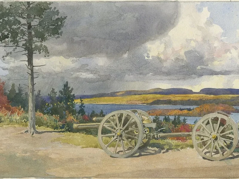 1869-Charles William Jefferys - Angolo del campo di Petawawa